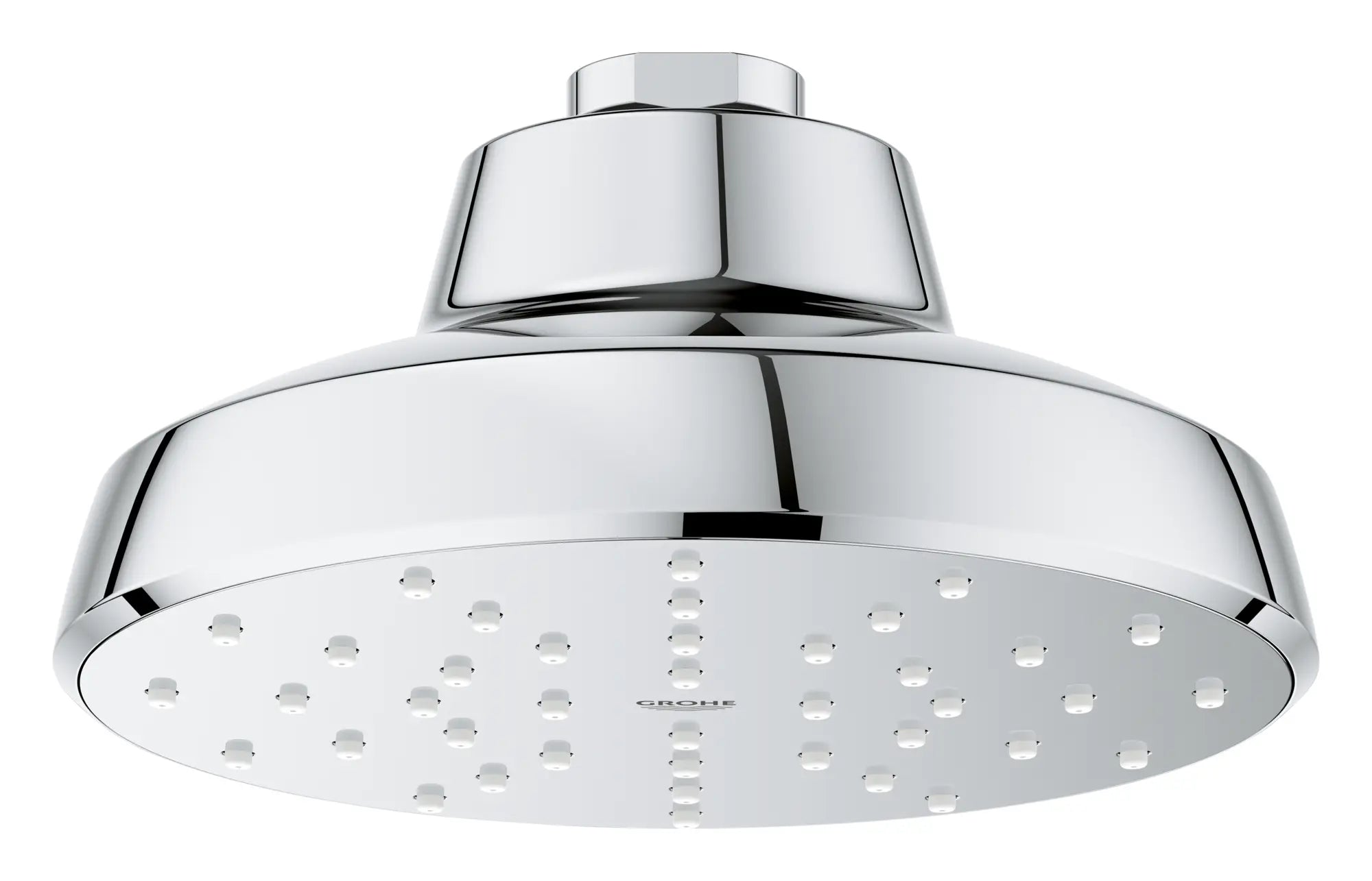 Tempesta 140 with AquaBooster Round Single Spray Shower Head // GROHE STARLIGHT CHROME // 278250_Aqua_Booster_Silo-SpecSheet_1117270000_0002_October2025_0_CDNwebp.webp