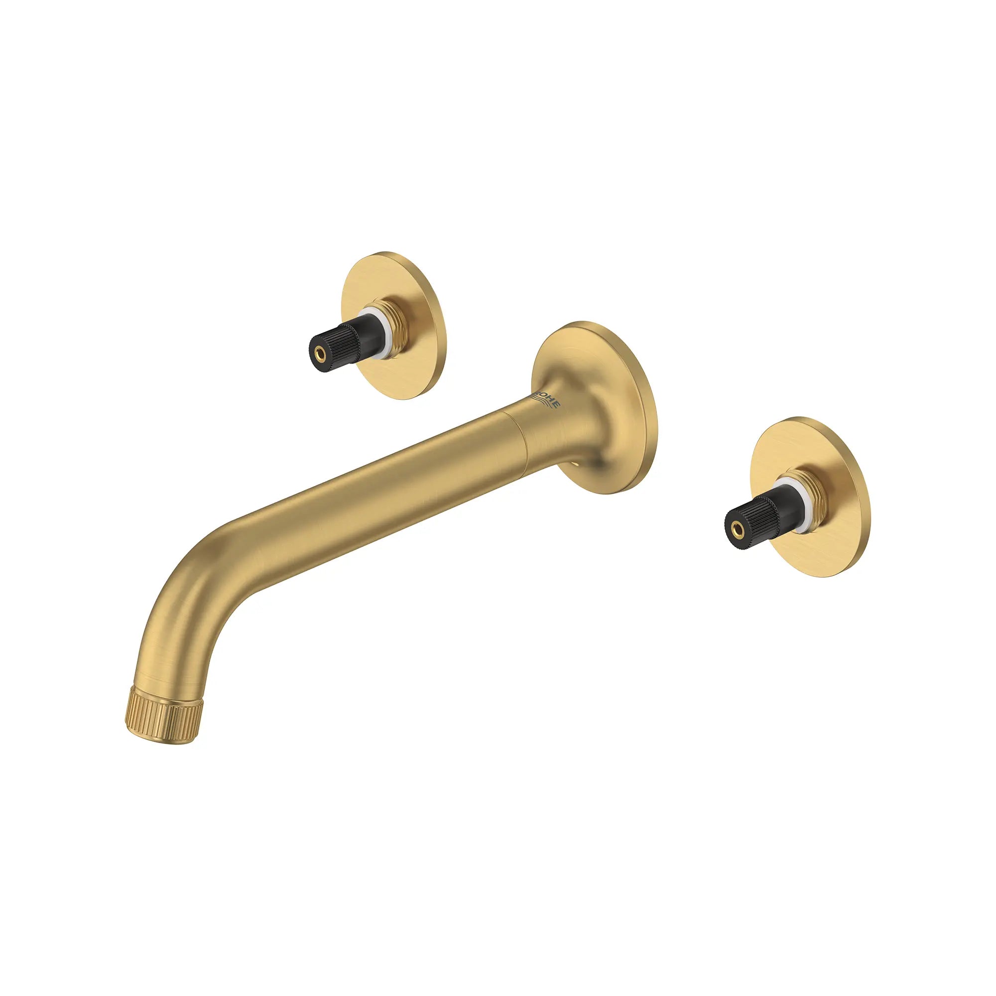 Listra Wall Mount Widespread Bathroom Faucet, 1.2gpm (4.5L/min) // BRUSHED COOL SUNRISE // 278386_Listra_SiloLeft_106216GN00_0001_SEPTEMBER2024_0_CDNwebp.webp