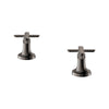 [106254A000] Listra Cross Handles for Deck Mount Tub Filler (Pair) - GROHE StarLight Chrome