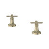 [106254EN00] Listra Cross Handles for Deck Mount Tub Filler (Pair) - GROHE StarLight Chrome