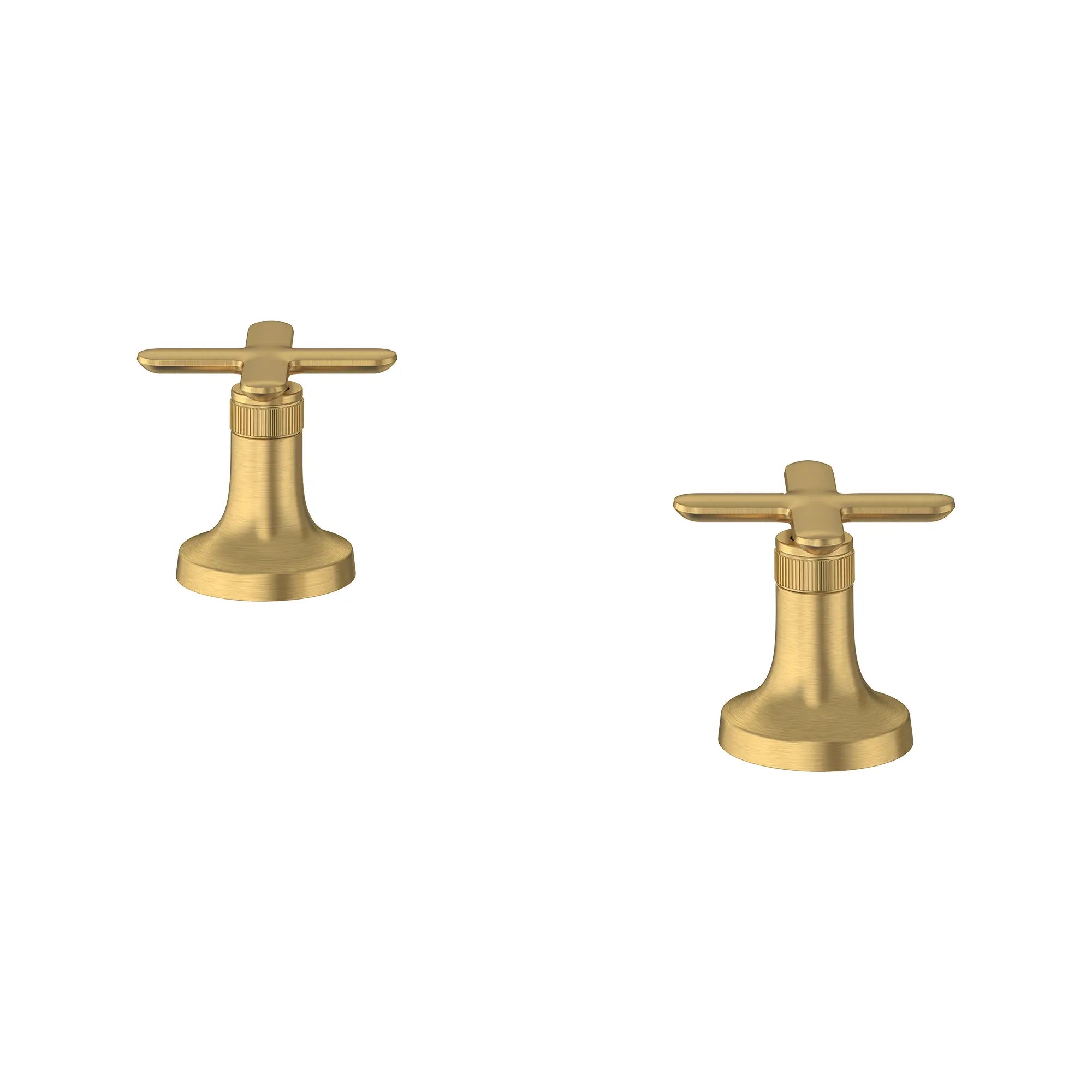 Listra Cross Handles for Deck Mount Tub Filler (Pair) // BRUSHED COOL SUNRISE // 278392_Listra_SiloLeft_106254GN00_0001_SEPTEMBER2024_0_CDNwebp.webp
