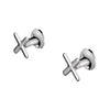 [1062380000] Listra Cross Handles for Bathroom Sink Faucet (Pair) - Brushed Cool Sunrise