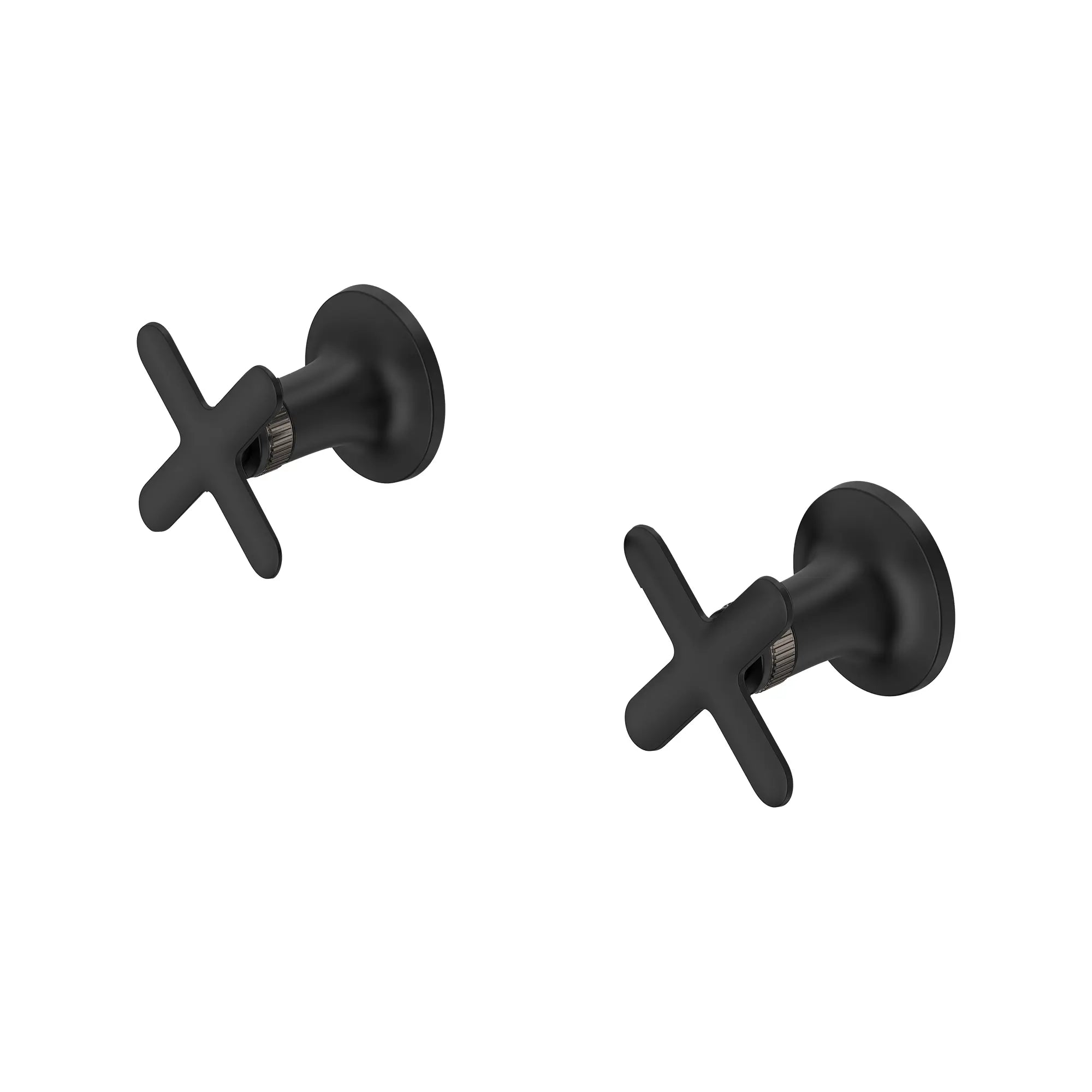 Listra Cross Handles for Bathroom Sink Faucet (Pair) // MATTE BLACK // 278405_Listra_SiloLeft_1062382430_0001_SEPTEMBER2024_0_CDNwebp.webp