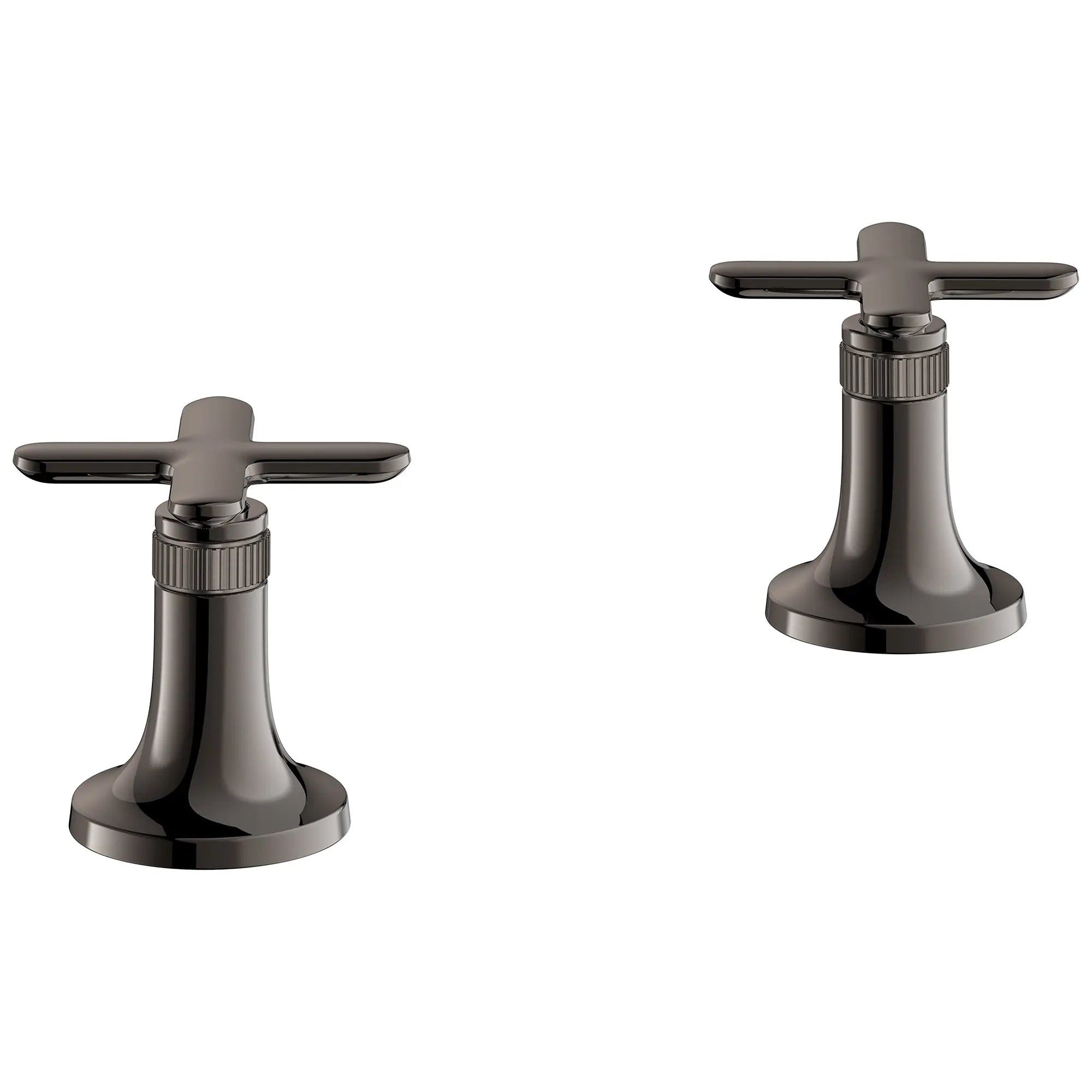Listra Cross Handles for Bathroom Sink Faucet (Pair) // HARD GRAPHITE // 278417_Listra_SiloRight_106238A000_0001_SEPTEMBER2024_1_CDNwebp.webp
