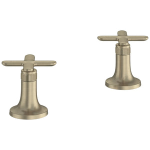 [106238EN00] Listra Cross Handles for Bathroom Sink Faucet (Pair) - Brushed Nickel InfinityFinish