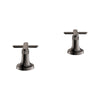 [106254A000] Listra Cross Handles for Deck Mount Tub Filler (Pair) - GROHE StarLight Chrome