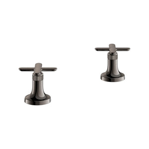 [106254A000] Listra Cross Handles for Deck Mount Tub Filler (Pair) - GROHE StarLight Chrome