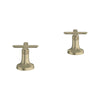[106254EN00] Listra Cross Handles for Deck Mount Tub Filler (Pair) - GROHE StarLight Chrome