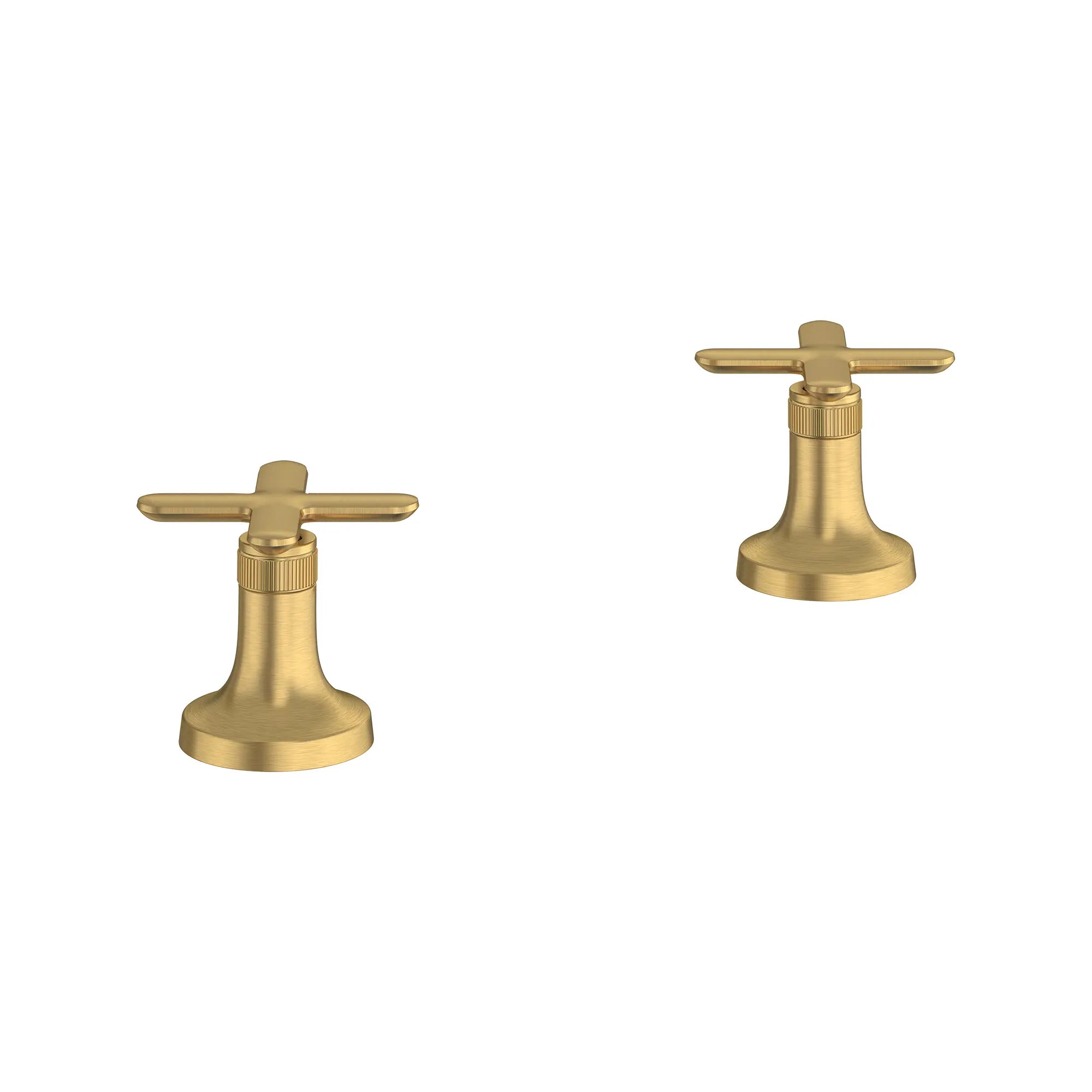 Listra Cross Handles for Deck Mount Tub Filler (Pair) // BRUSHED COOL SUNRISE // 278422_Listra_SiloRight_106254GN00_0001_SEPTEMBER2024_0_CDNwebp.webp