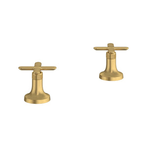 [106254GN00] Listra Cross Handles for Deck Mount Tub Filler (Pair) - GROHE StarLight Chrome