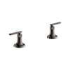 [106270A000] Listra Lever Handles for Deck Mount Tub Filler (Pair) - Hard Graphite
