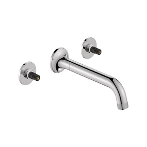 [1062160000] Listra Wall Mount Widespread Bathroom Faucet, 1.2gpm (4.5L/min) - Brushed Cool Sunrise