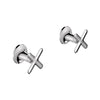 [1062380000] Listra Cross Handles for Bathroom Sink Faucet (Pair) - Brushed Cool Sunrise