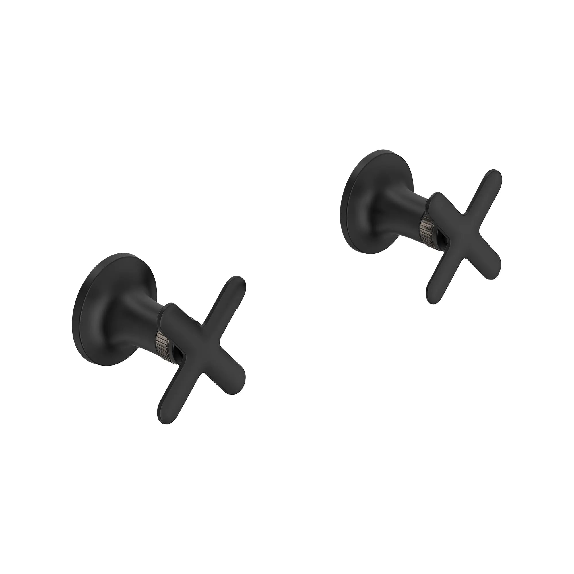 Listra Cross Handles for Bathroom Sink Faucet (Pair) // MATTE BLACK // 278435_Listra_SiloRight_1062382430_0001_SEPTEMBER2024_0_CDNwebp.webp