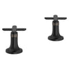 [1062382430] Listra Cross Handles for Bathroom Sink Faucet (Pair) - Brushed Nickel InfinityFinish
