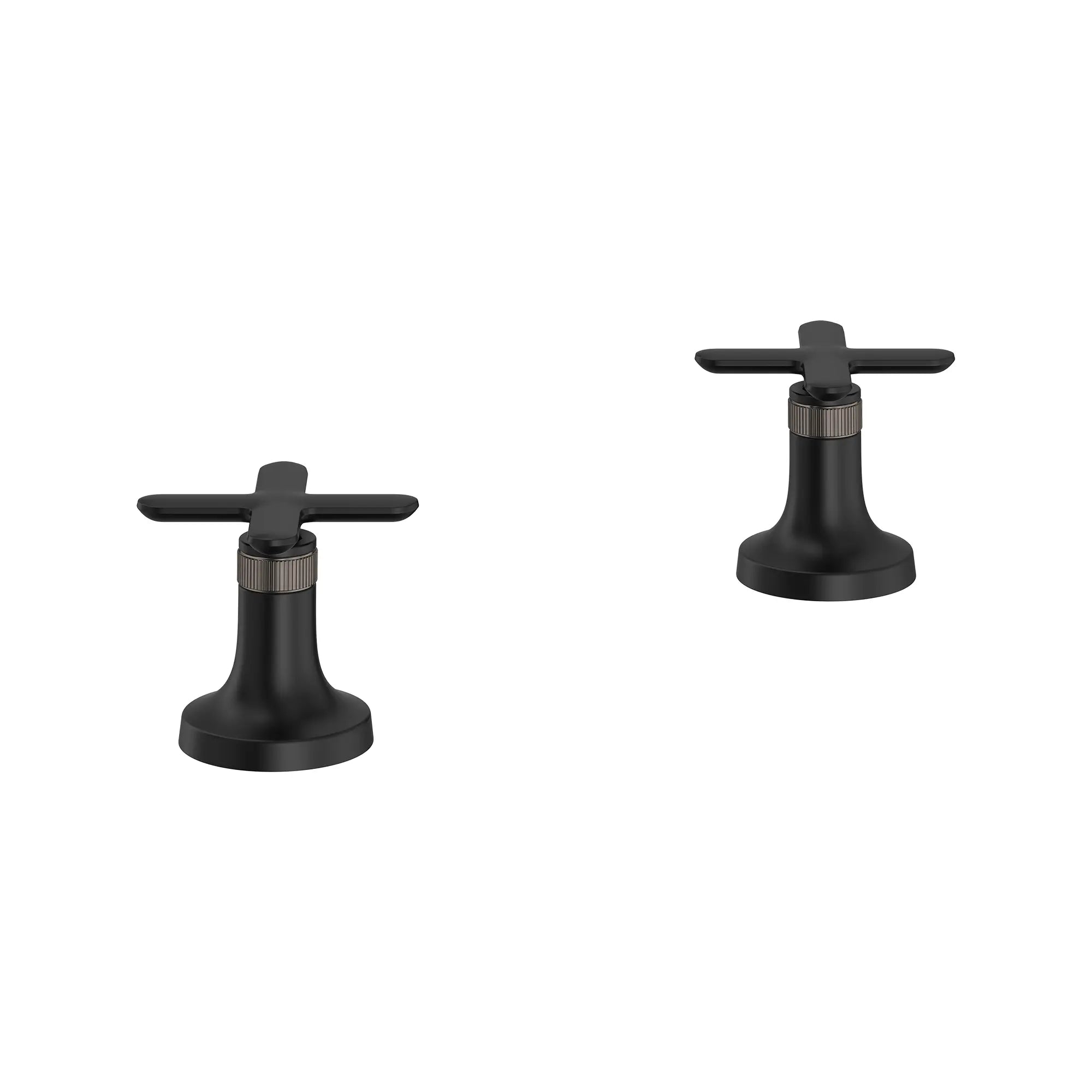 Listra Cross Handles for Deck Mount Tub Filler (Pair) // MATTE BLACK // 278436_Listra_SiloRight_1062542430_0001_SEPTEMBER2024_0_CDNwebp.webp