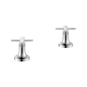 [1062540000] Listra Cross Handles for Deck Mount Tub Filler (Pair) - GROHE StarLight Chrome