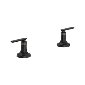 [1062702430] Listra Lever Handles for Deck Mount Tub Filler (Pair) - Hard Graphite