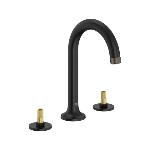 Listra Deck Mount Widespread Bathroom Faucet, 1.2gpm (4.5L/min) - Matte Black