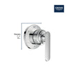 [106258EN00] Listra 3-Way Diverter Trim - Brushed Nickel InfinityFinish