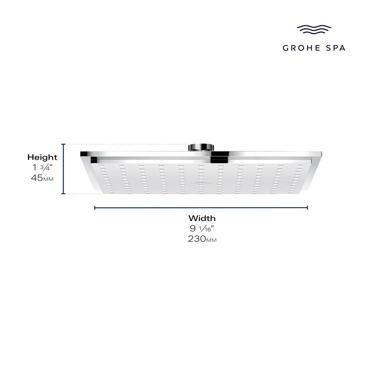 Rainshower Allure 230 Shower Head, 9" - 1 Spray, 2.5 GPM (9.5 L/min) // BRUSHED NICKEL INFINITYFINISH // 278769_Rainshower_Showerhead_26868_26877_0001_NOV2025_0_CDNwebp_83044782-0197-4e78-93eb-562c8c43f903.webp