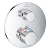 [1053660000] Atrio Private Collection Dual Function 2-Handle Thermostatic Valve Trim with Control Module with Knob Handles - GROHE StarLight Chrome