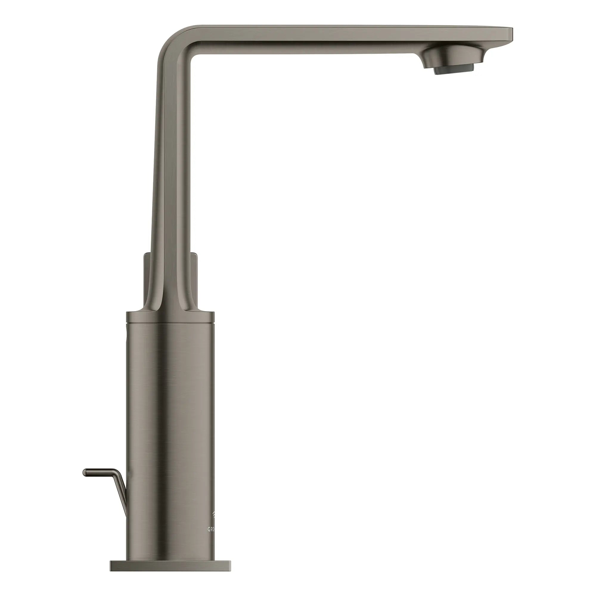 Allure Single-Hole Single-Handle L-Size Bathroom Faucet, 1.2 GPM (4.5 L/min) // BRUSHED HARD GRAPHITE // 281509_Allure_SiloSide_23858AL1_0002_Feb2026_0_CDNwebp.webp