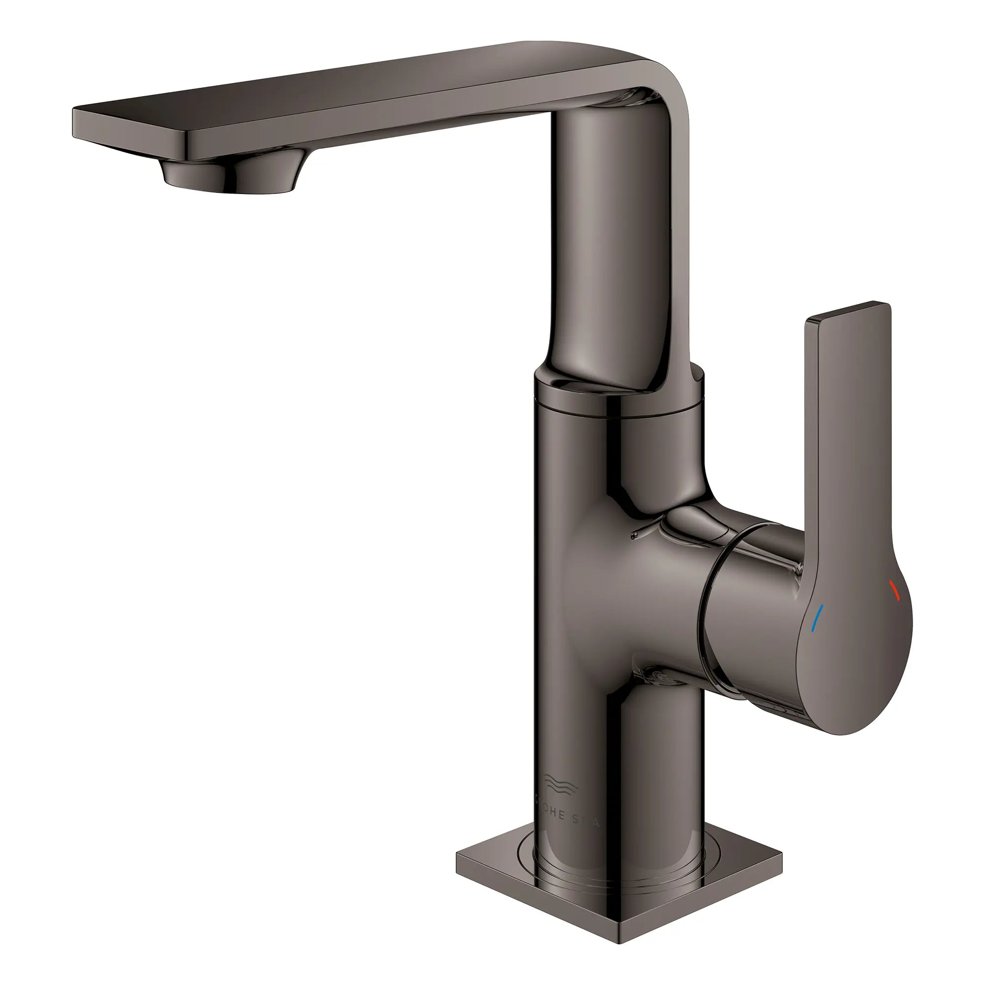 Allure Single-Hole Single-Handle M-Size Bathroom Faucet, 1.2 GPM (4.5 L/min) // HARD GRAPHITE // 281540_Allure_SiloLeft_23857A01_0001_Feb2026_0_CDNwebp.webp