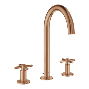 [20659DL0] Atrio 8-inch Widespread 2-Handle M-Size Bathroom Faucet without Handles, 1.2 GPM (4.5 L/min) - Brushed Cool Sunrise