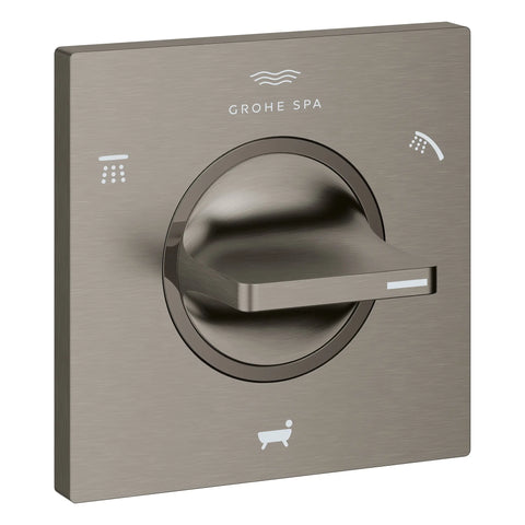 Allure 3-Way Diverter Valve Trim - Brushed Hard Graphite