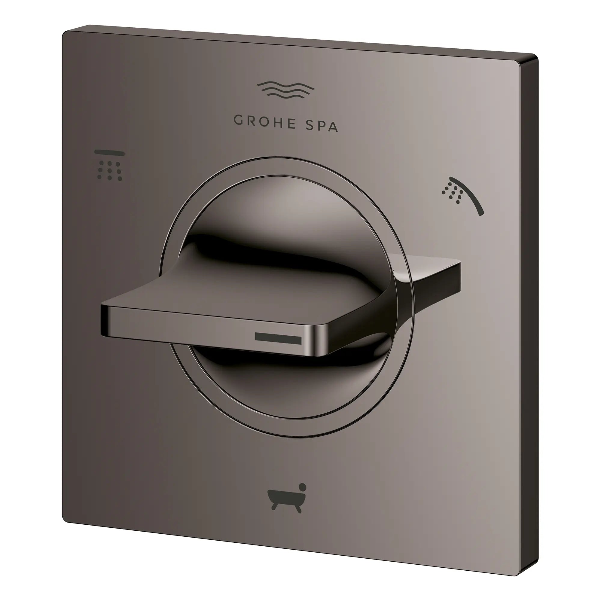 Atrio 3-Way Diverter Trim // HARD GRAPHITE // 281622_Atrio_SiloLeft_29409A00_0001_Feb2026_0_CDNwebp.webp
