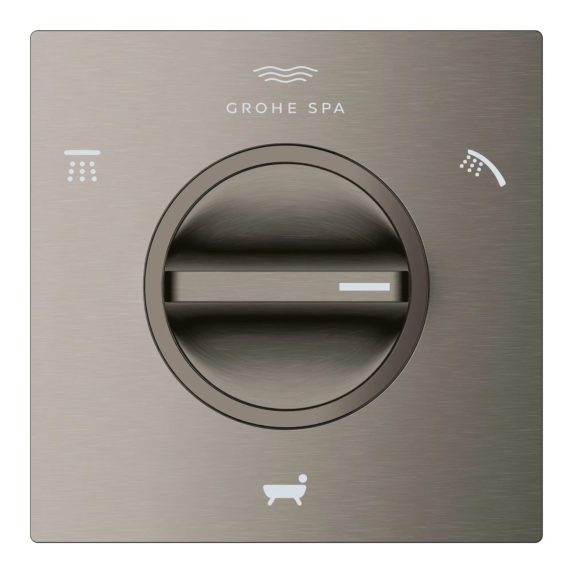 Allure 3-Way Diverter Valve Trim // BRUSHED HARD GRAPHITE // 281623_Allure_SiloFront_19591AL1_0001_Feb2026_0_CDNwebp.webp