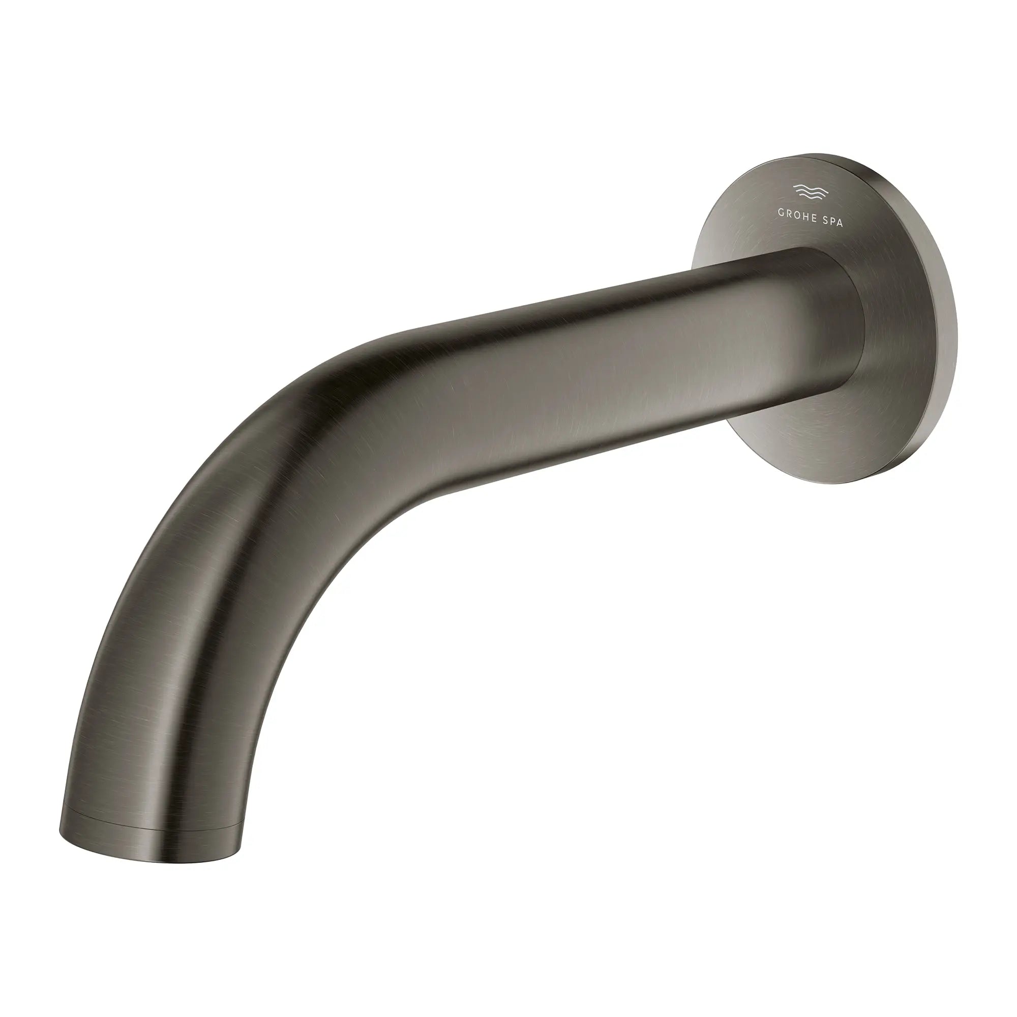 Atrio Tub Spout // BRUSHED HARD GRAPHITE // 281627_Atrio_SiloLeft_13488AL0_0001_Feb2026_0_CDNwebp.webp