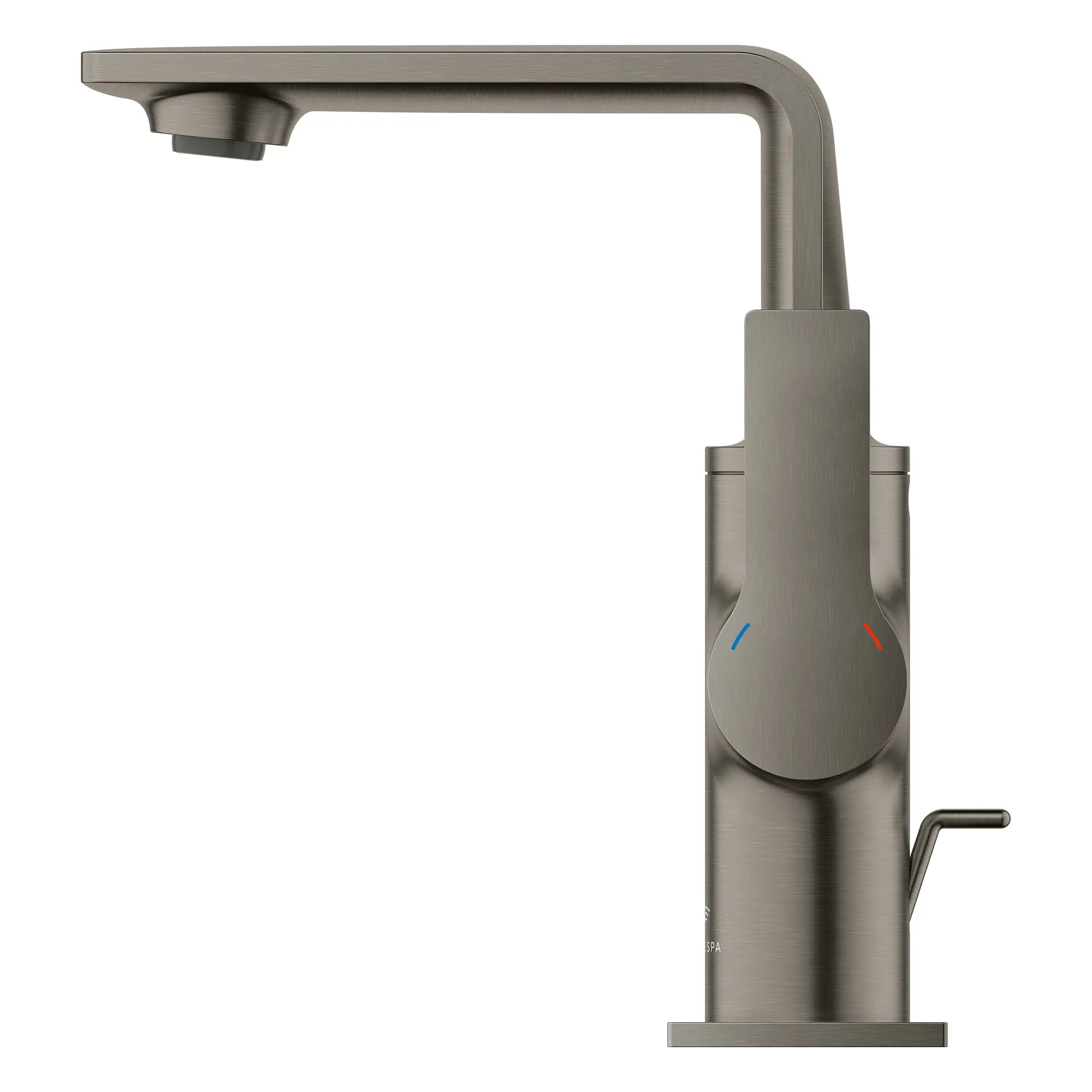 Allure Single-Hole Single-Handle M-Size Bathroom Faucet, 1.2 GPM (4.5 L/min) // BRUSHED HARD GRAPHITE // 281646_Allure_SiloSide_23857AL1_0002_Feb2026_0_CDNwebp.webp