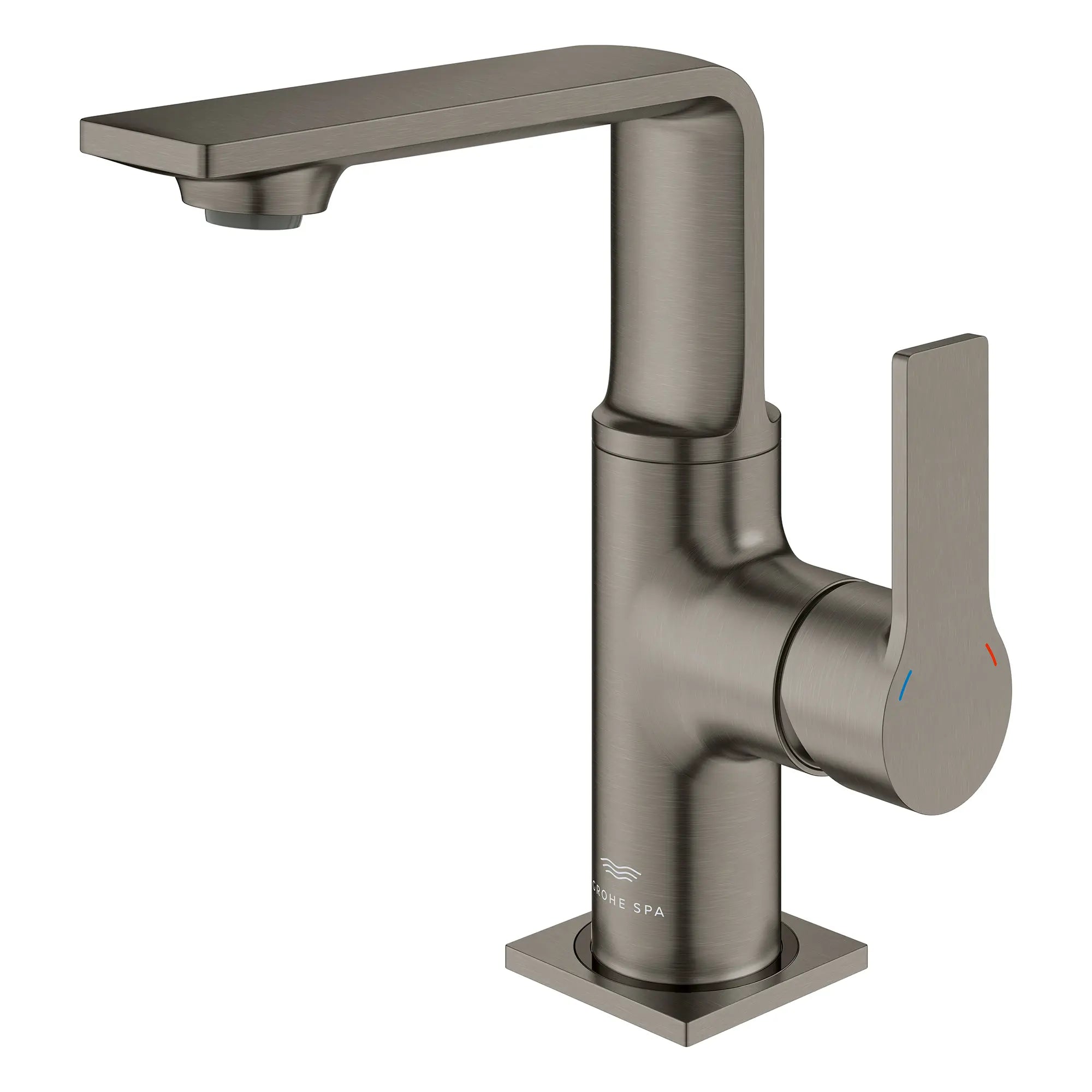 Allure Single-Hole Single-Handle M-Size Bathroom Faucet, 1.2 GPM (4.5 L/min) // BRUSHED HARD GRAPHITE // 281648_Allure_SiloLeft_23857AL1_0001_Feb2026_0_CDNwebp.webp