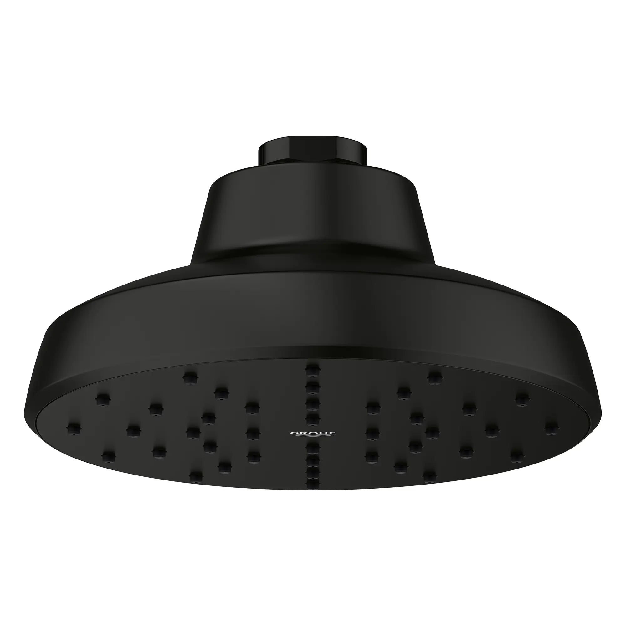 Tempesta 140 with AquaBooster Round Single Spray Shower Head // MATTE BLACK // 281832_Aqua_Booster_SiloFront_1117272430_0001_Feb2026_0_CDNwebp.webp