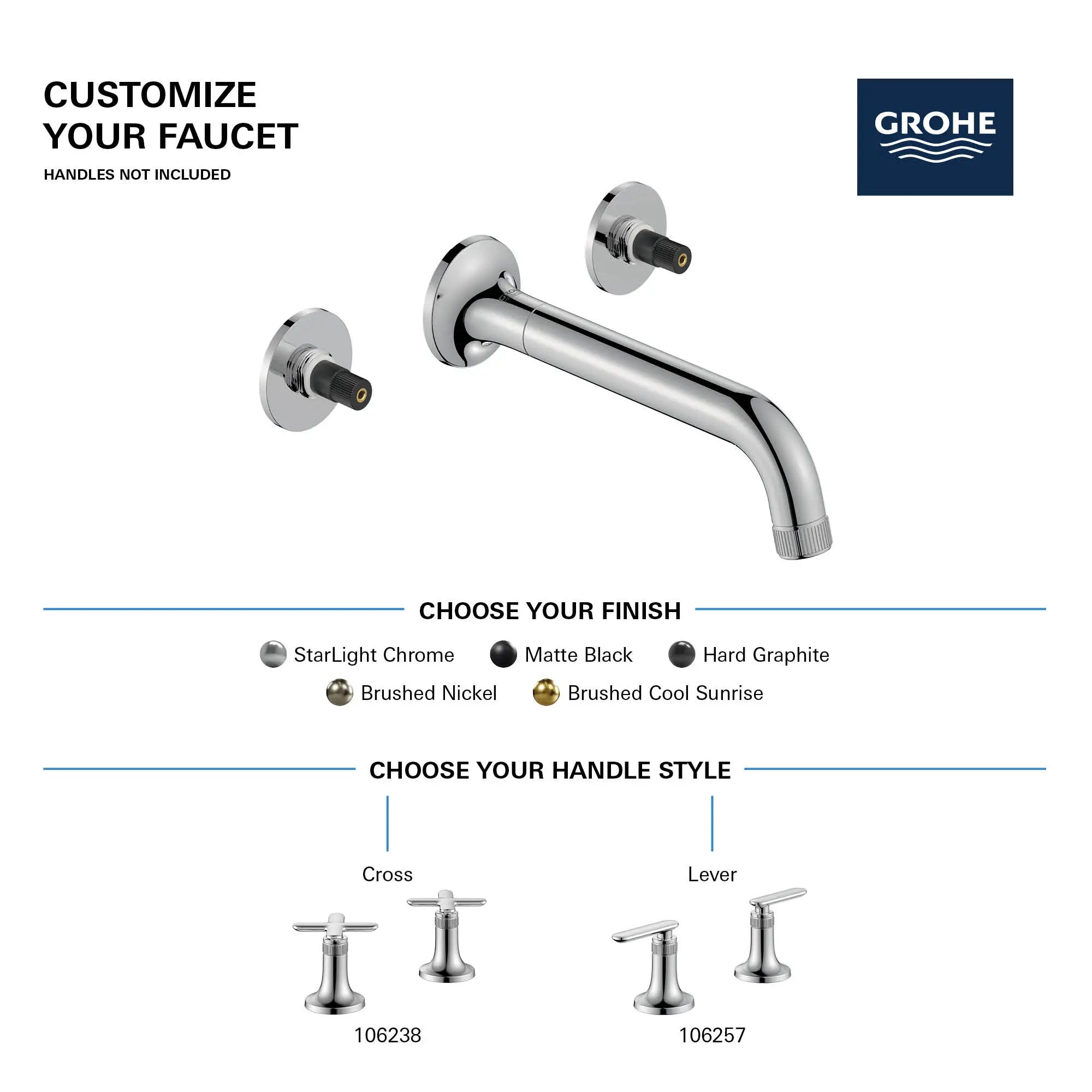 Listra Wall Mount Widespread Bathroom Faucet, 1.2gpm (4.5L/min) // BRUSHED COOL SUNRISE // 281851_Listra_Infographic_106216_0001_FEB2026_0_CDNwebp.webp
