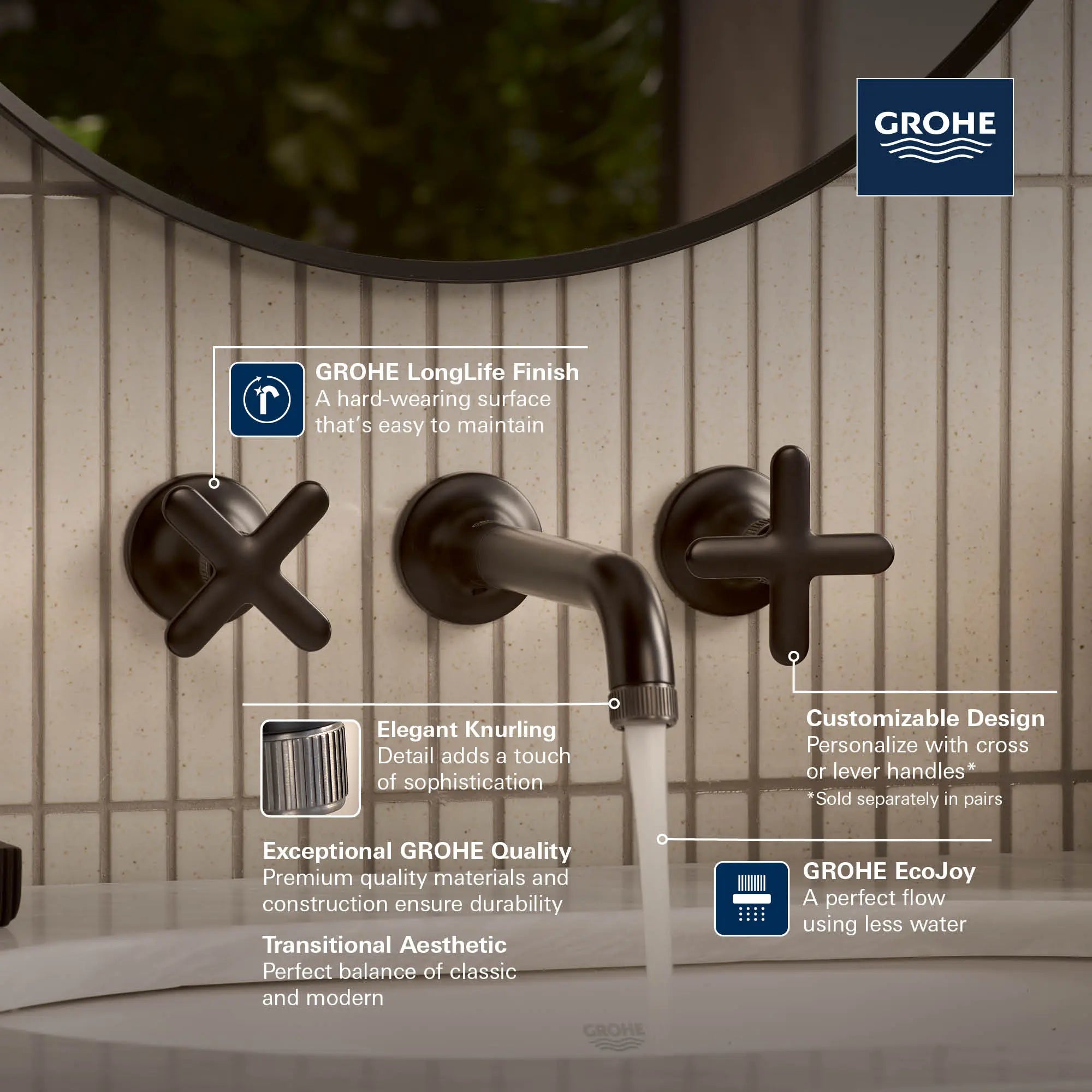 Listra Cross Handles for Bathroom Sink Faucet (Pair) // BRUSHED COOL SUNRISE // 281857_Listra_Infographic_1062160_1062380_0001_FEB2026_0_CDNwebp.webp