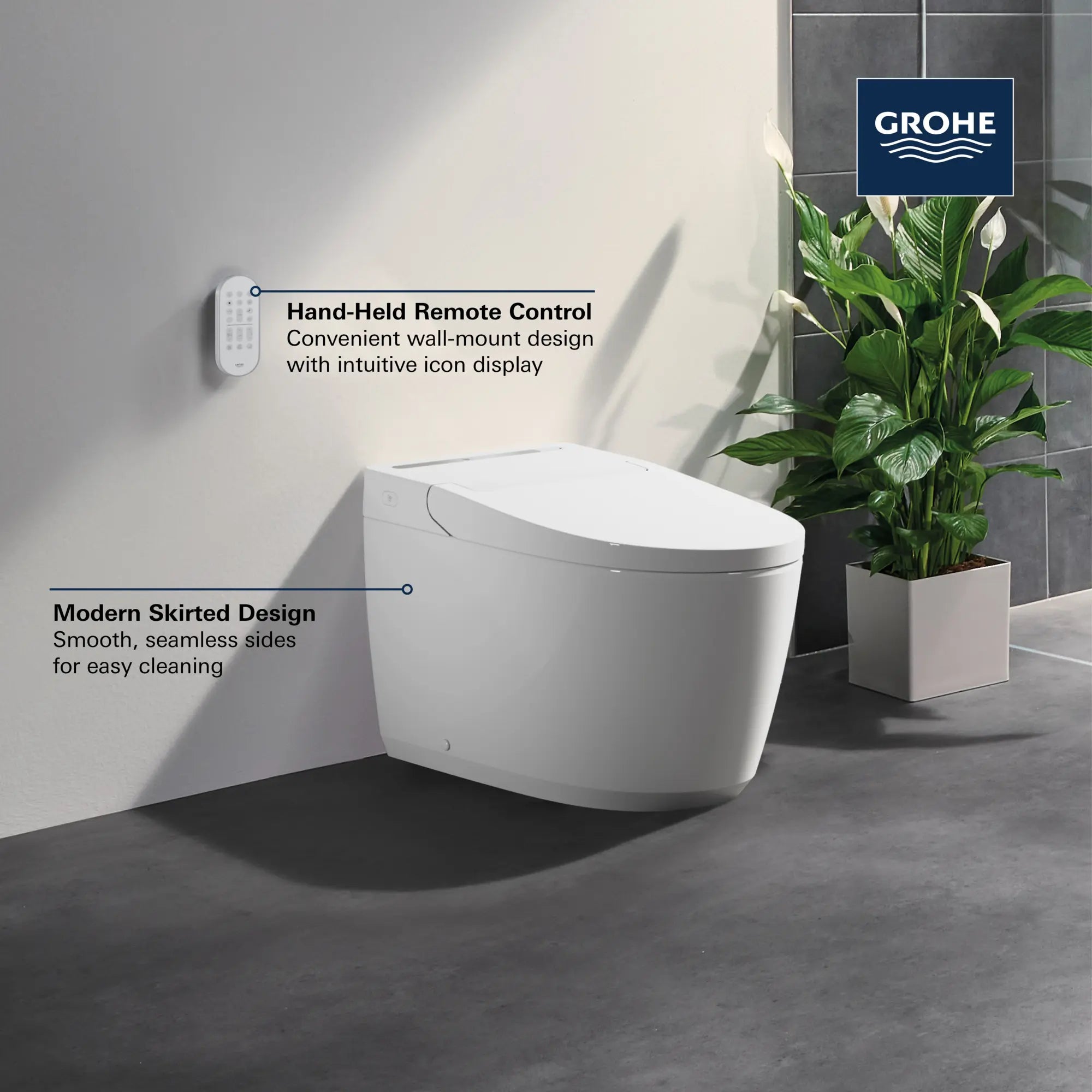 Electronic Bidet Toilet, 1.28/0.8 gpf (4.8/3.0 Lpf)