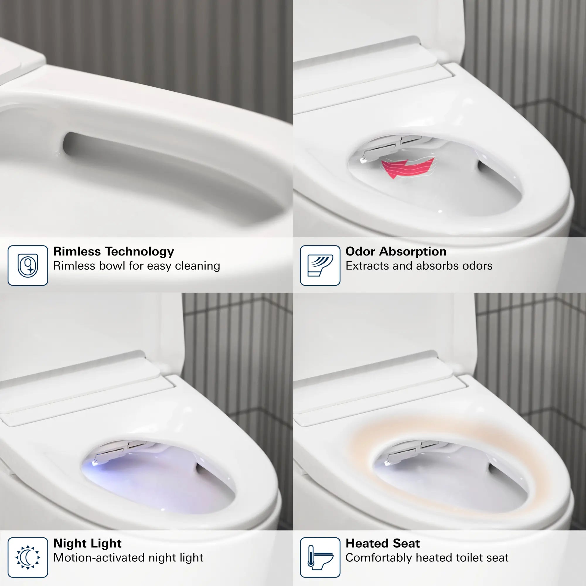 Electronic Bidet Toilet, 1.28/0.8 gpf (4.8/3.0 Lpf)