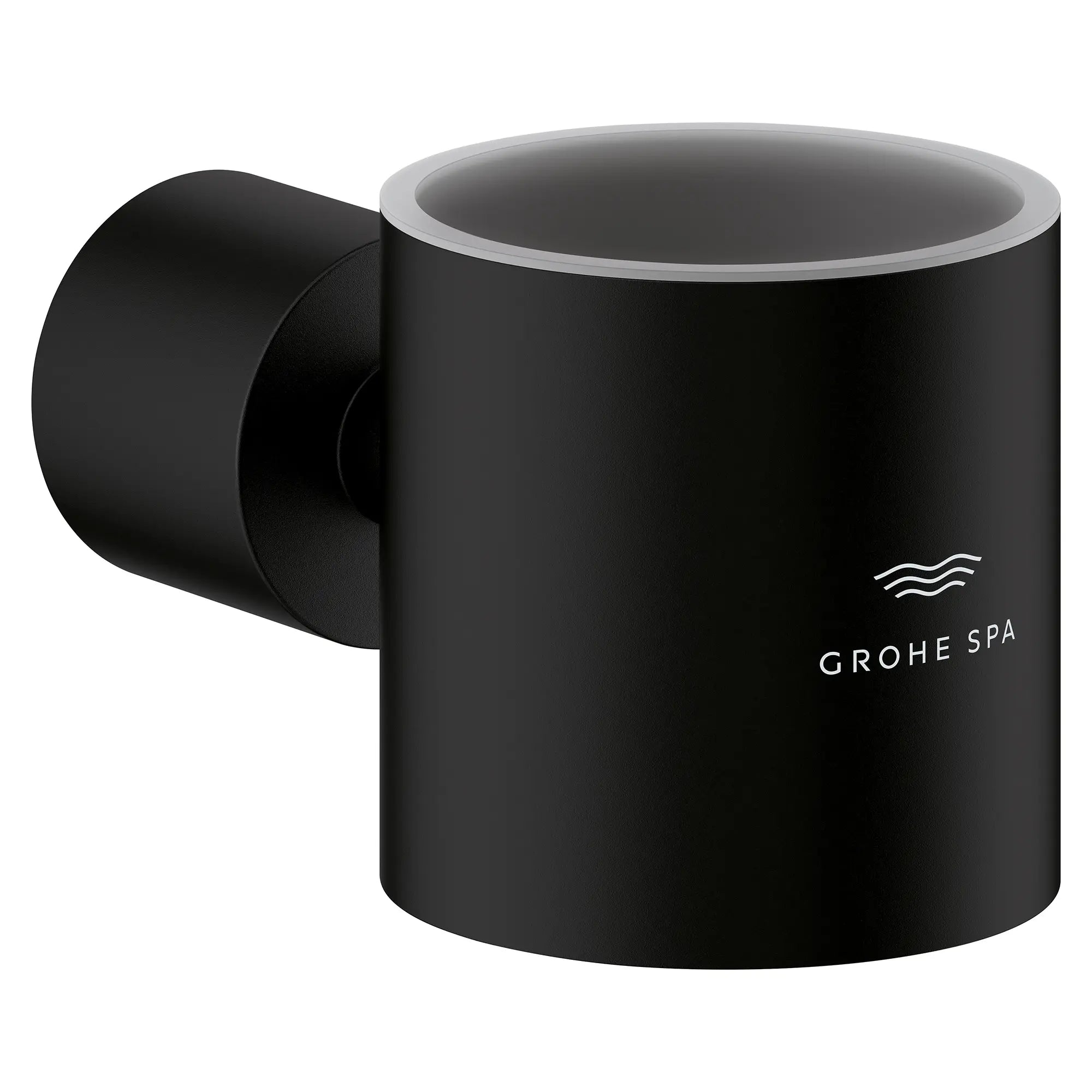 Holder For Glass, Soap Dish Or Soap Dispenser // MATTE BLACK // 282084_Atrio_SiloRight_408842430_0001_March2026_0_CDNwebp.webp