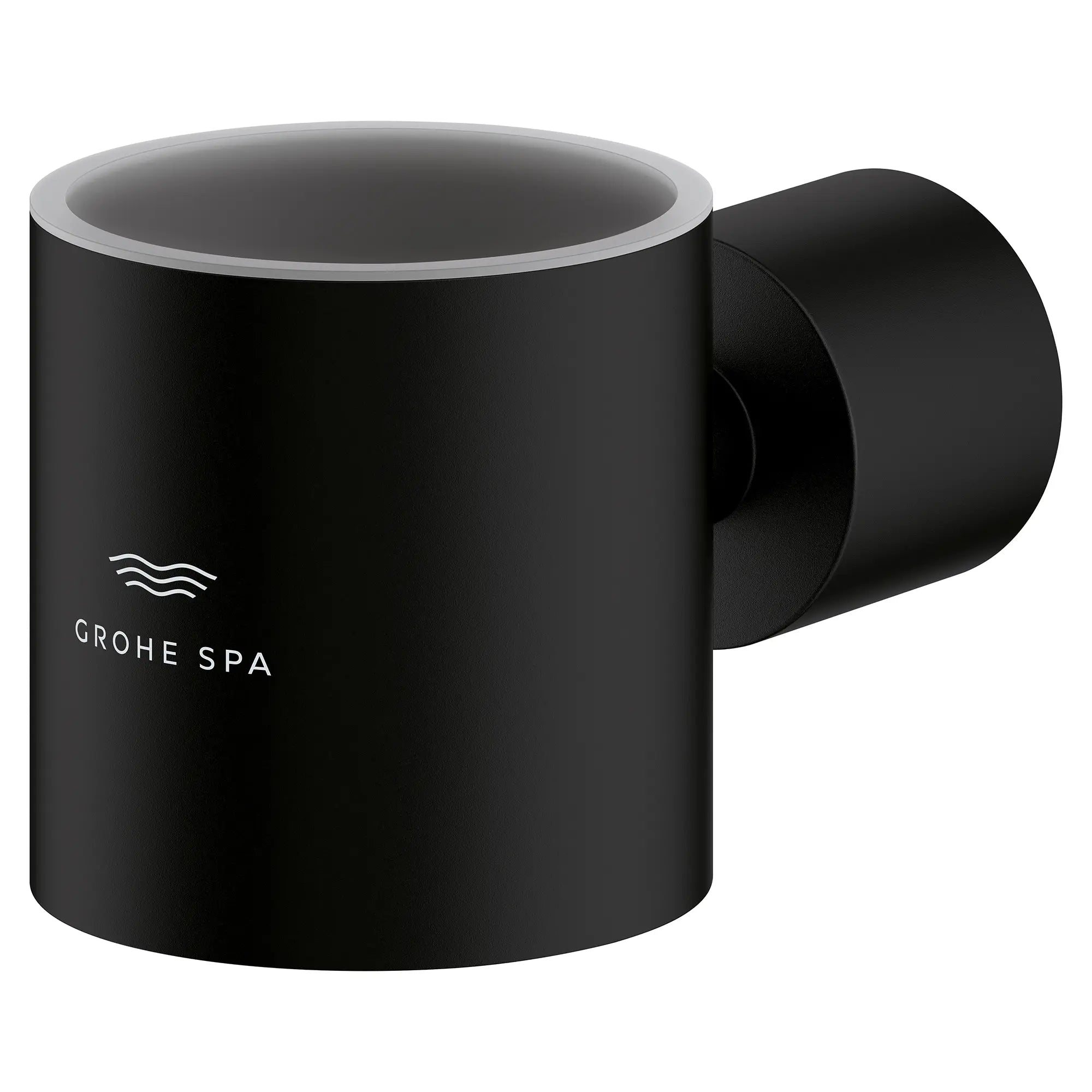 Holder For Glass, Soap Dish Or Soap Dispenser // MATTE BLACK // 282085_Atrio_SiloLeft_408842430_0001_March2026_0_CDNwebp.webp