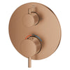 [24361DL0] Dual Function 2-Handle Thermostatic Valve Trim - Matte Black