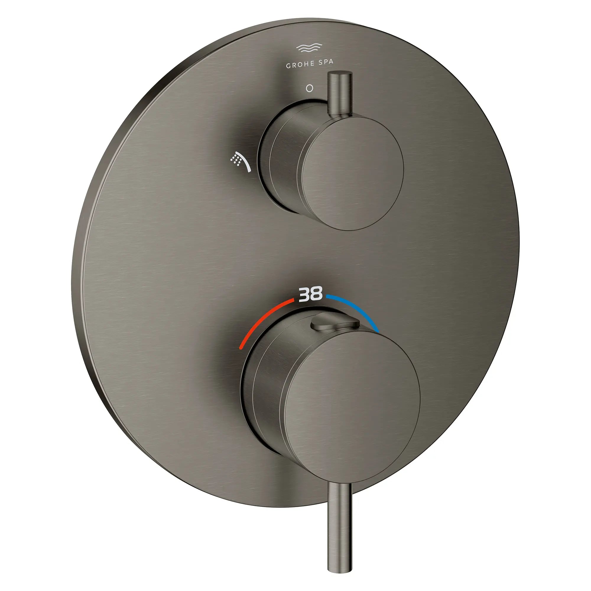 Atrio Single Function 2-Handle Thermostatic Valve Trim // BRUSHED HARD GRAPHITE // 282198_Atrio_SiloRight_24360AL0_0001_March2026_0_CDNwebp.webp