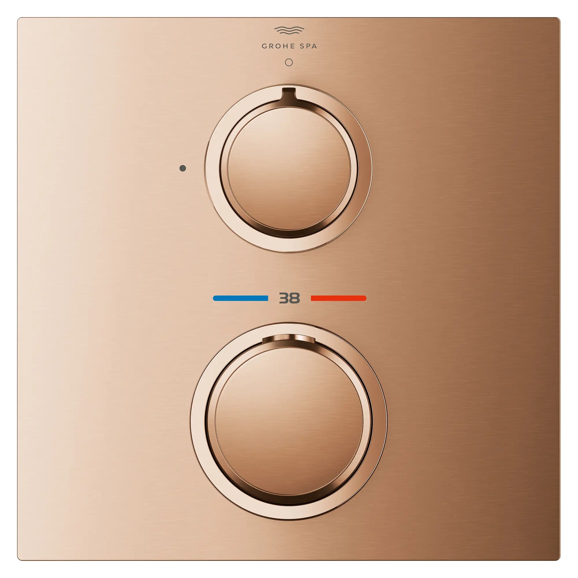 Allure Single Function 2-Handle Thermostatic Valve Trim // BRUSHED WARM SUNSET // 282201_Allure_SiloFront_29177DL1_0001_March2026_0_CDNwebp.webp