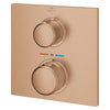 [29177DL1] Allure Single Function 2-Handle Thermostatic Valve Trim - Brushed Warm Sunset