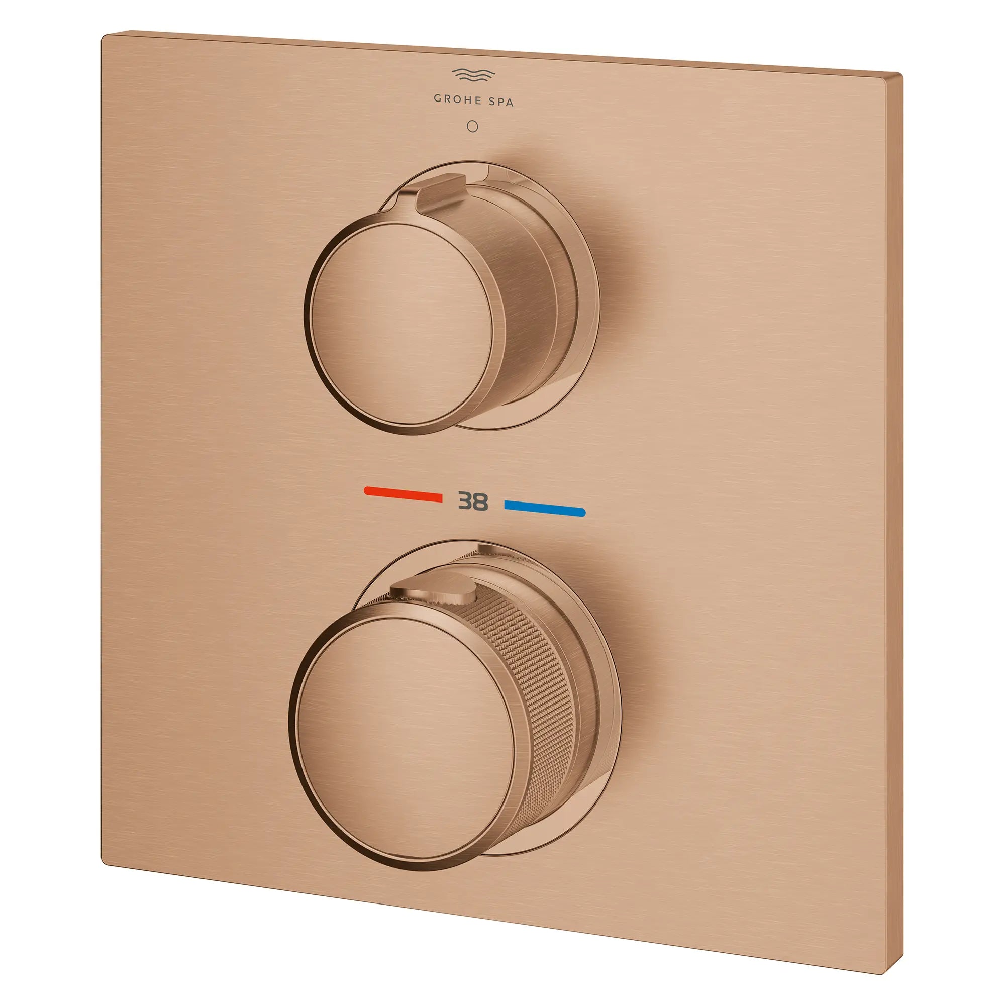 Allure Single Function 2-Handle Thermostatic Valve Trim // BRUSHED WARM SUNSET // 282204_Allure_SiloLeft_29177DL1_0001_March2026_0_CDNwebp.webp