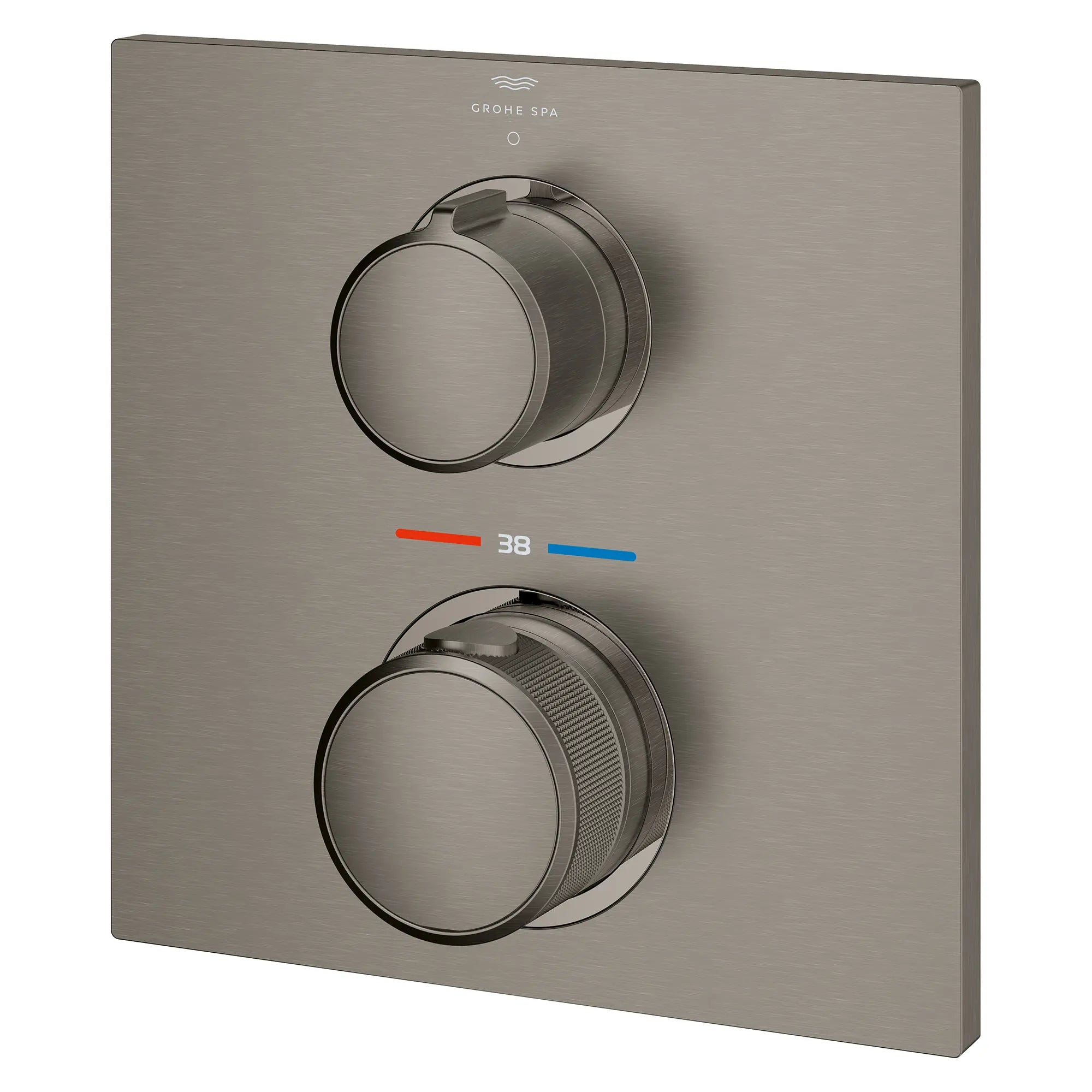 Allure Single Function 2-Handle Thermostatic Valve Trim // BRUSHED HARD GRAPHITE // 282205_Allure_SiloLeft_29177AL1_0001_March2026_0_CDNwebp.webp
