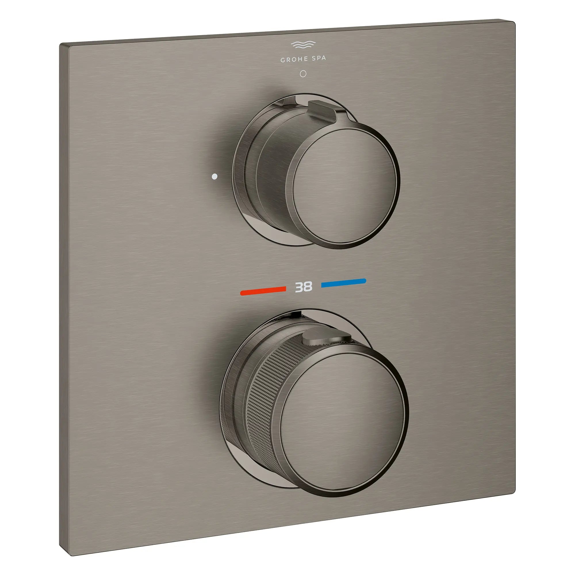 Allure Single Function 2-Handle Thermostatic Valve Trim // BRUSHED HARD GRAPHITE // 282208_Allure_SiloRight_29177AL1_0001_March2026_0_CDNwebp.webp