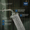 [111746GN00] Tempesta 140 with AquaBooster Round Multi Spray Shower Head 1.75 GPM (6.6L/min) - Brushed Cool Sunrise